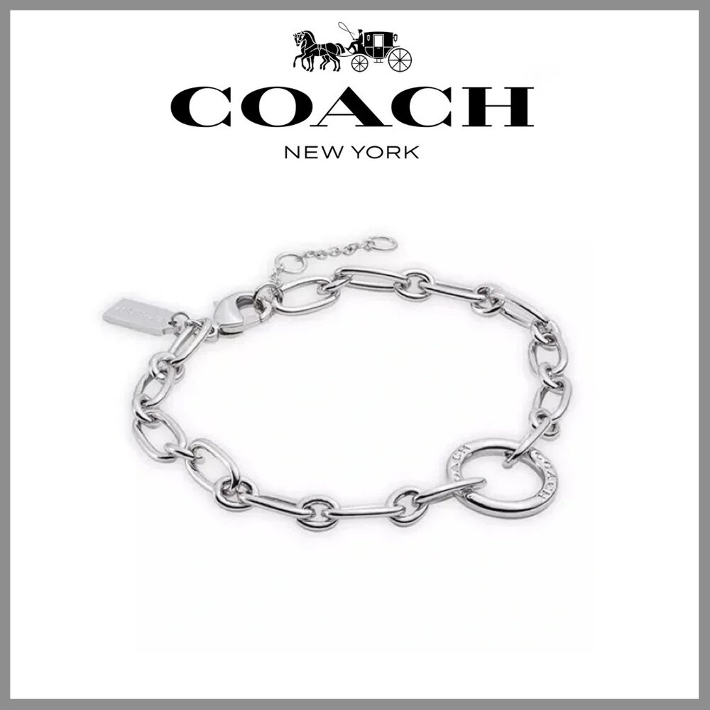 NEW Coach Signature Logo Open Link Bracelet